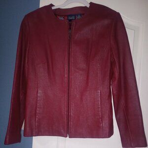 Hillard & Hanson woman Leather Jacket